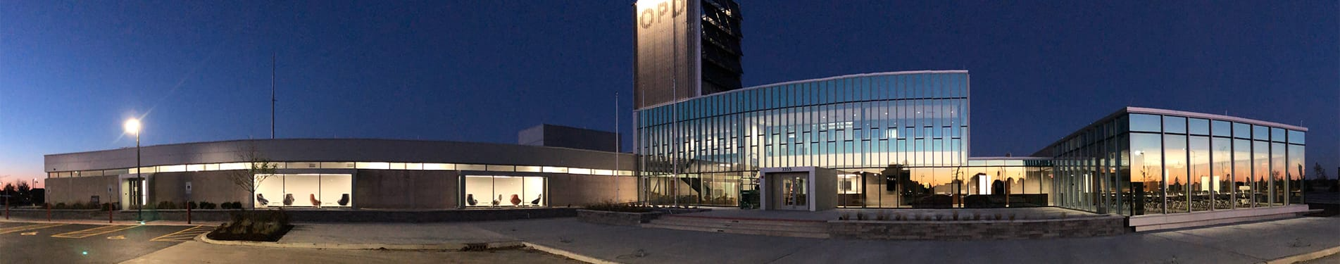 Oswego Headquarters Nighttime Panoramic